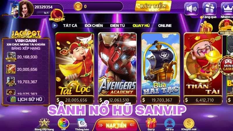 Nổ hũ 1 Nổ hũ SanVip